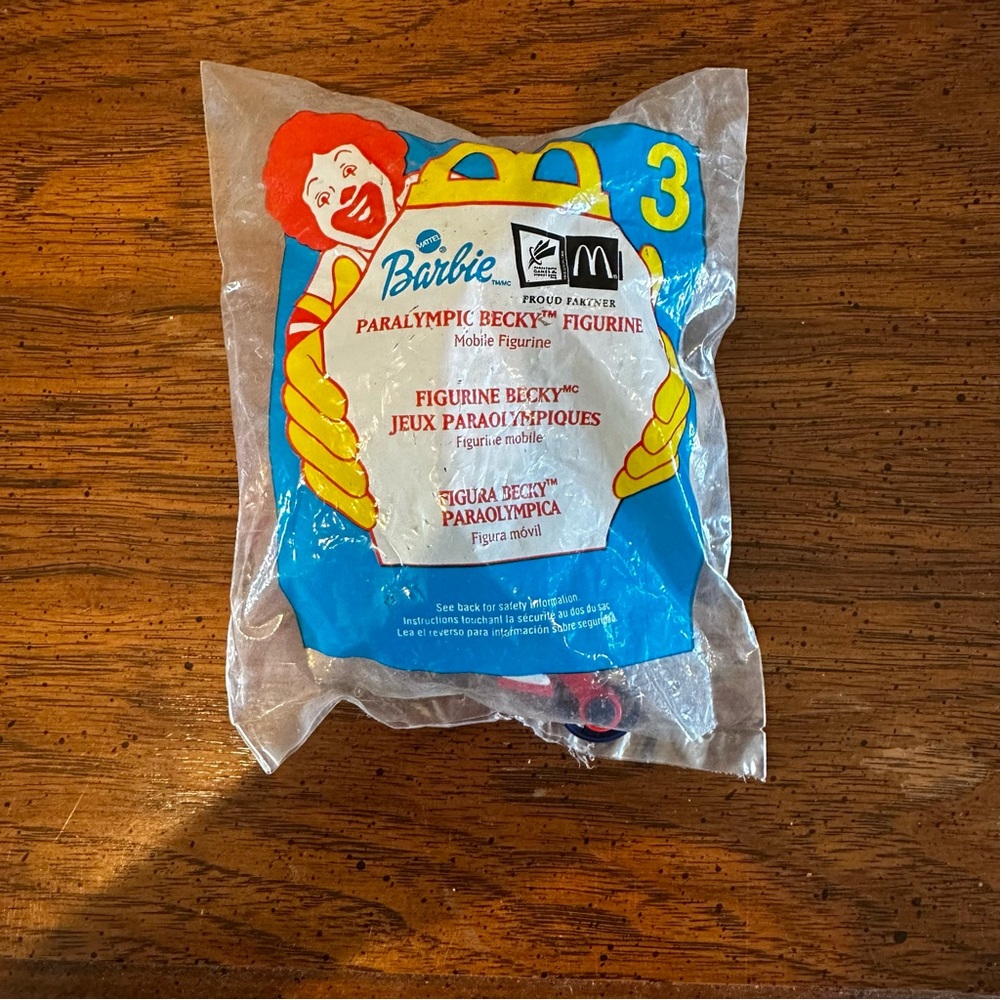 McDonald’s Barbie Collector Paralympic Becky Figurine in Packaging